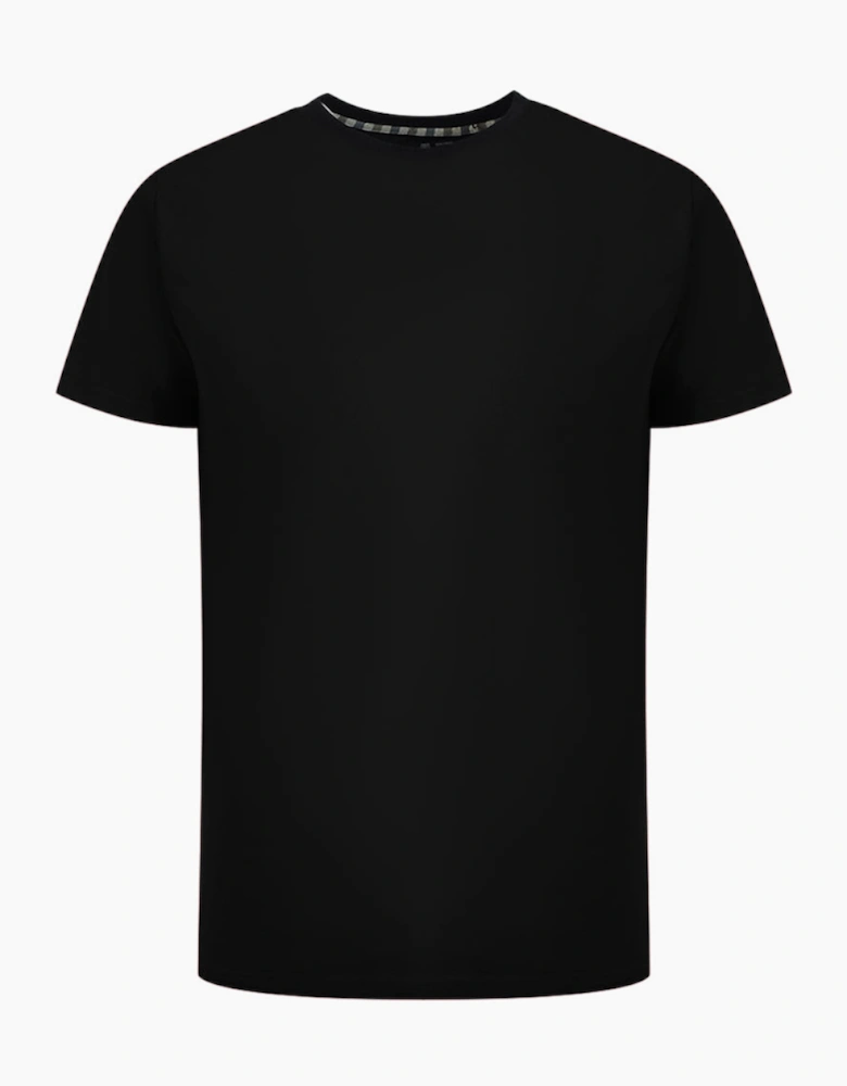 Aquascutum London Aldis Brand Logo Black T-Shirt
