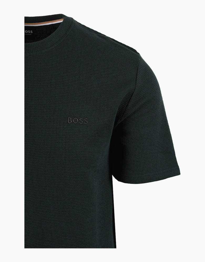 Boss Black BOSS WAFFLE T-SHIRT DARK GREEN