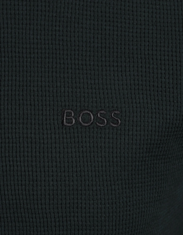 Boss Black BOSS WAFFLE T-SHIRT DARK GREEN