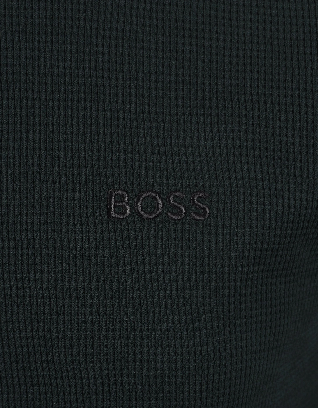 Boss Black BOSS WAFFLE T-SHIRT DARK GREEN