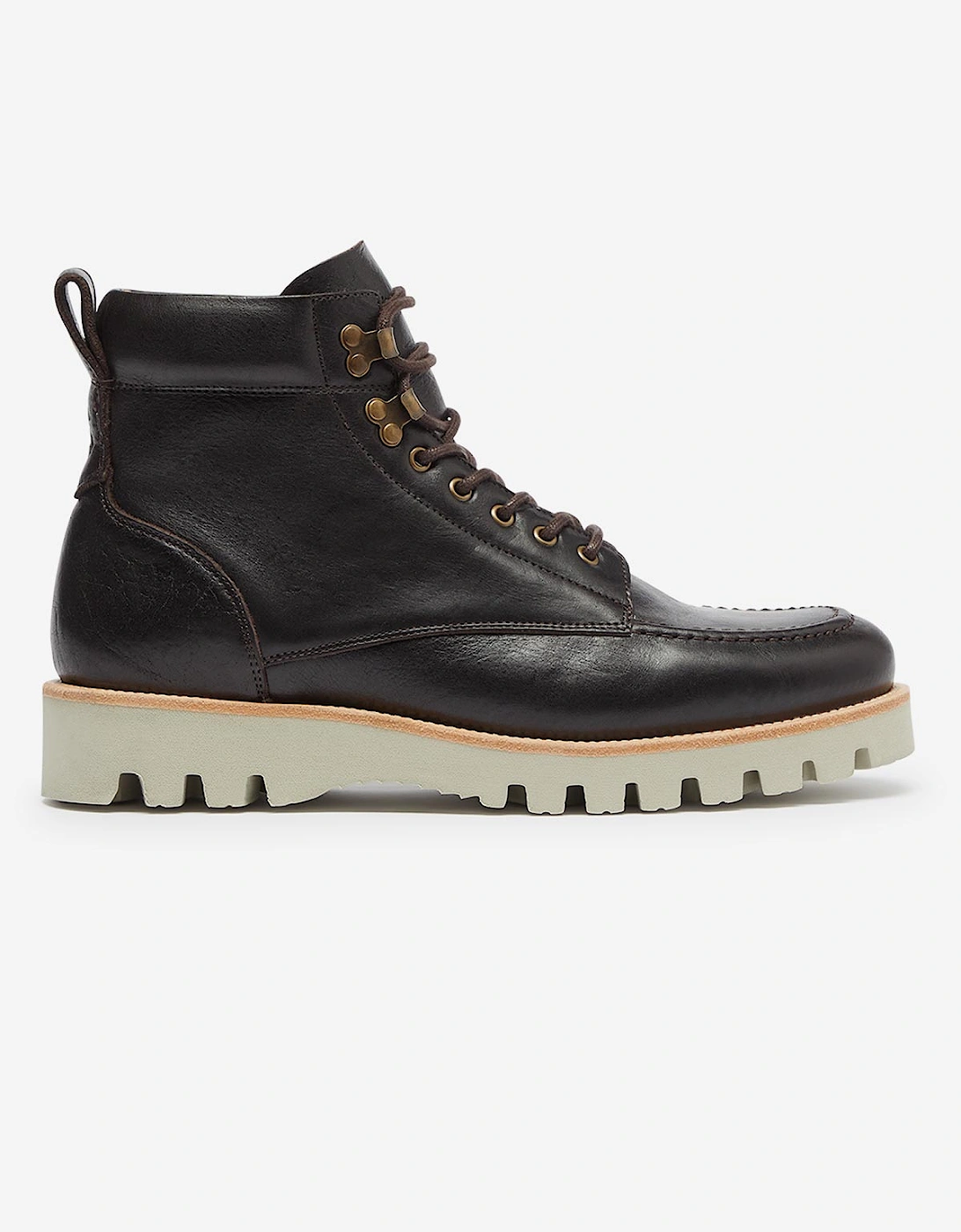 Oliver Sweeney Waxed Calf Leather Moc Toe Boots