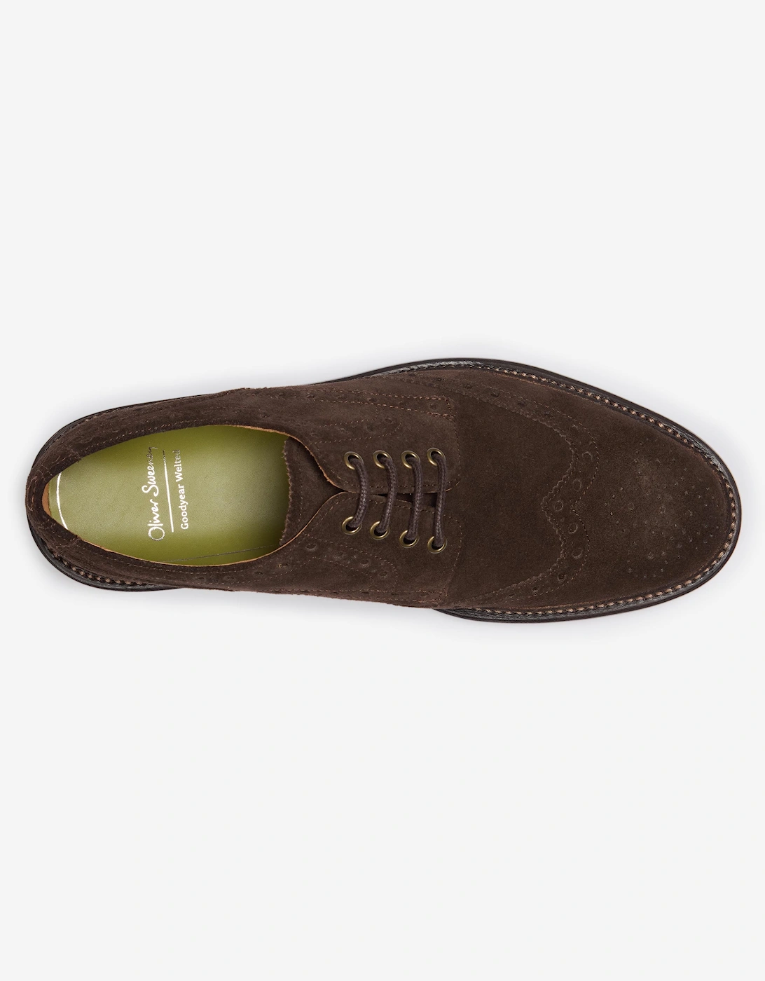 Oliver Sweeney Calf Suede Derby Brogues