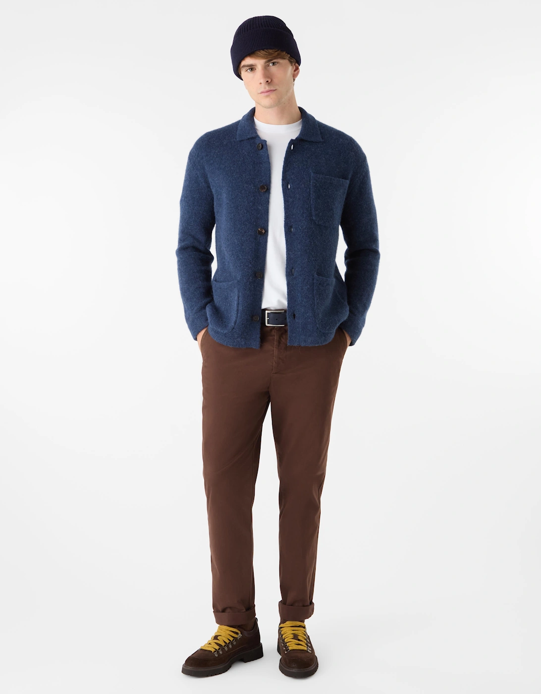 Oliver Sweeney Alpaca Wool Blend Knitted Shirt