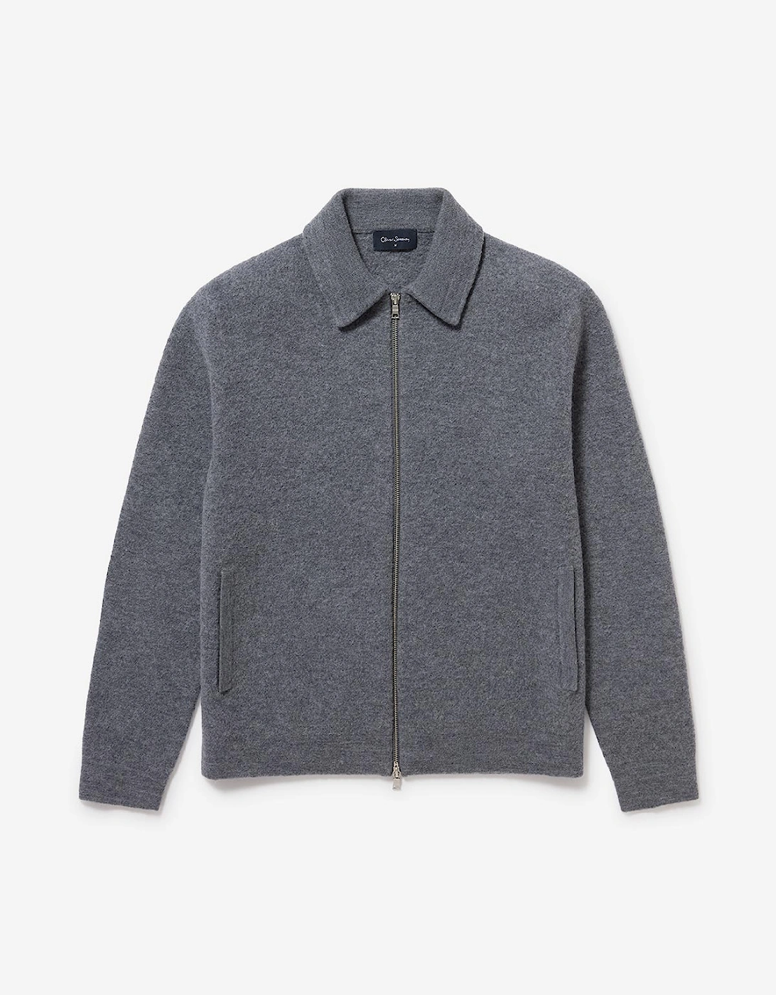 Oliver Sweeney Men's Oliver Sweeney Boiled Merino Wool Jacket - Grey