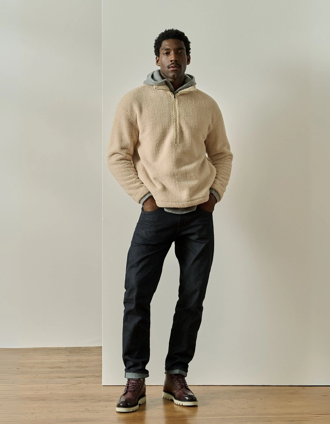 Oliver Sweeney Heavy Weight Half Zip Fleece