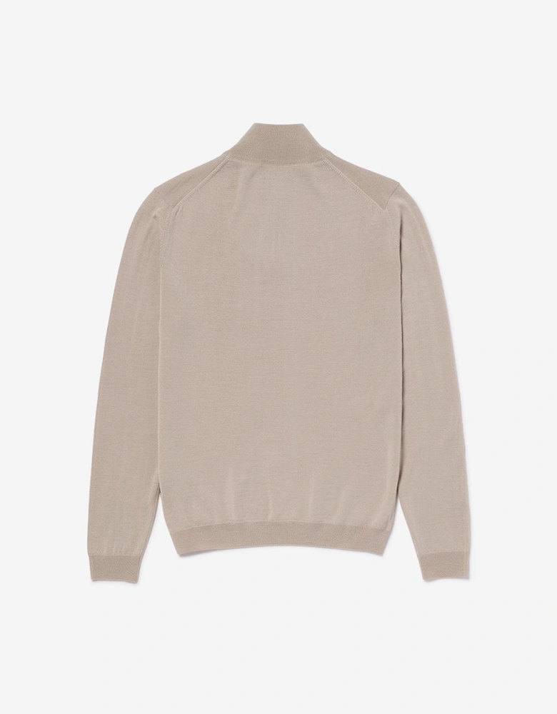 Oliver Sweeney Merino Wool Quarter Zip Jumper