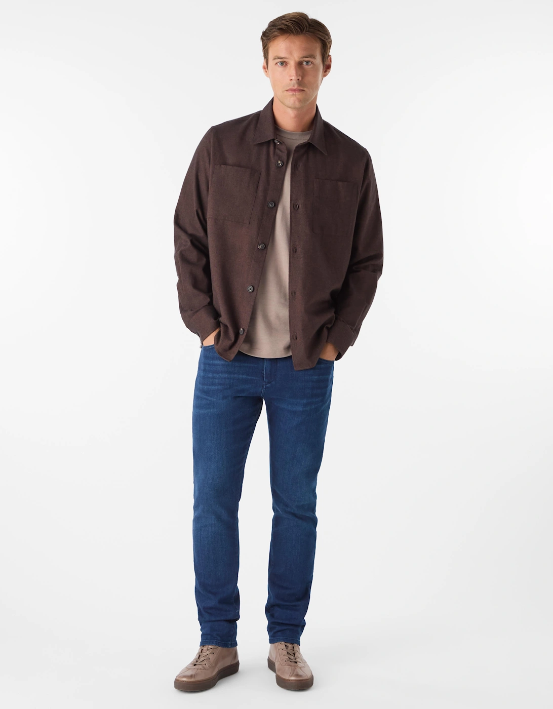 Oliver Sweeney Cotton/Wool Blend Overshirt