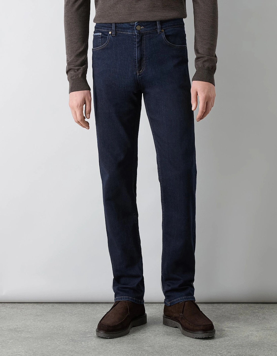 Oliver Sweeney Tapered Fit Stretch Denim Jeans