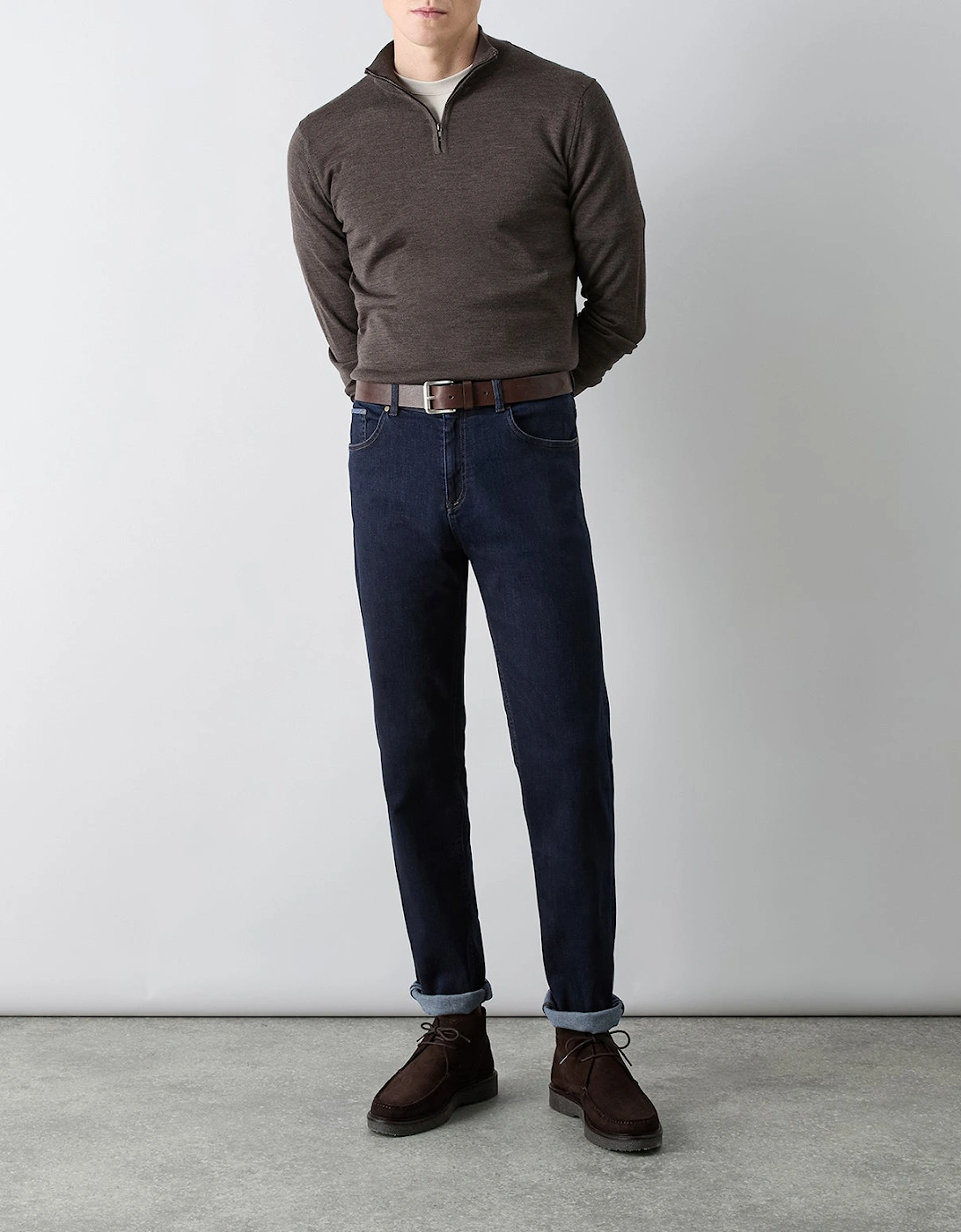 Oliver Sweeney Tapered Fit Stretch Denim Jeans