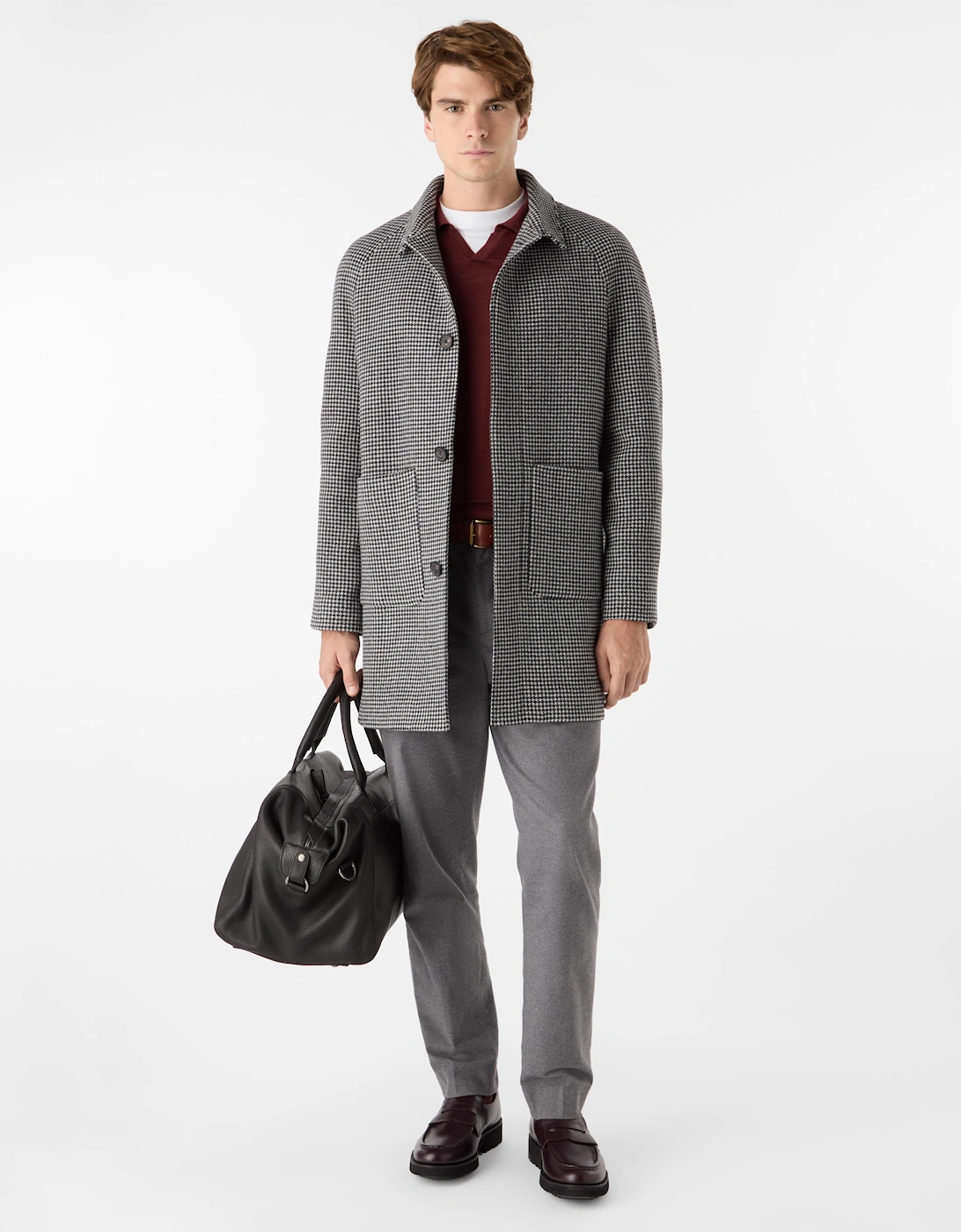 Oliver Sweeney Wool/Cashmere Blend Car Coat