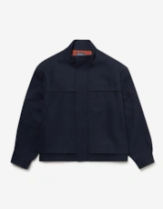 Navy Wool Mix