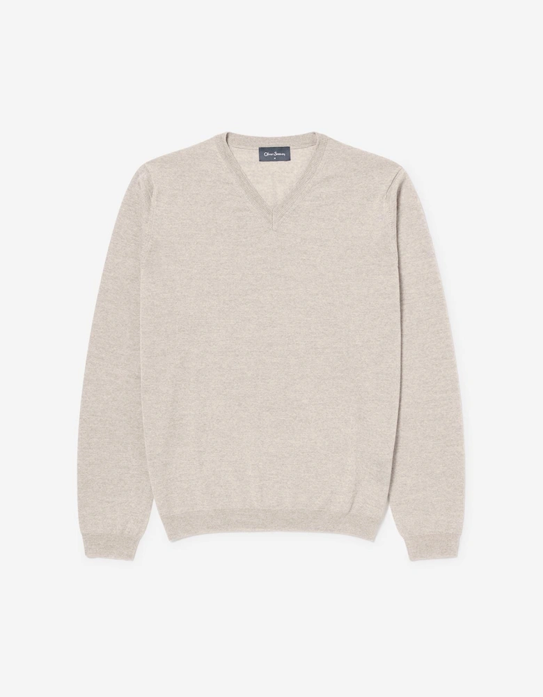 Oliver Sweeney Merino Wool V-Neck Jumper