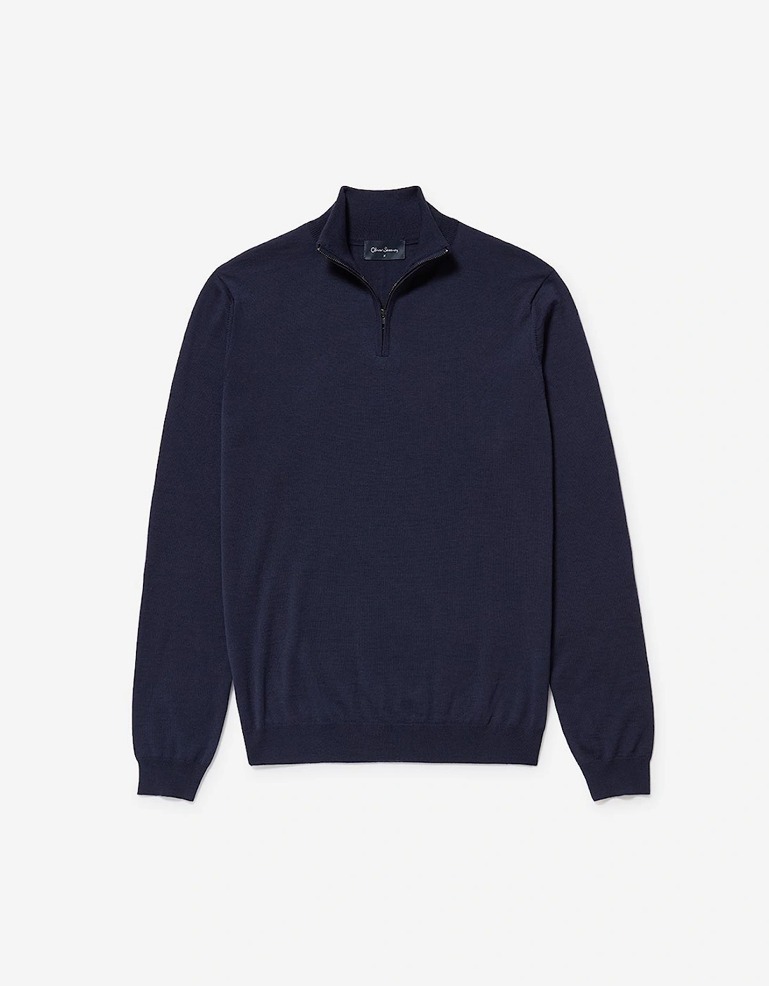 Oliver Sweeney Merino Wool Quarter Zip Jumper