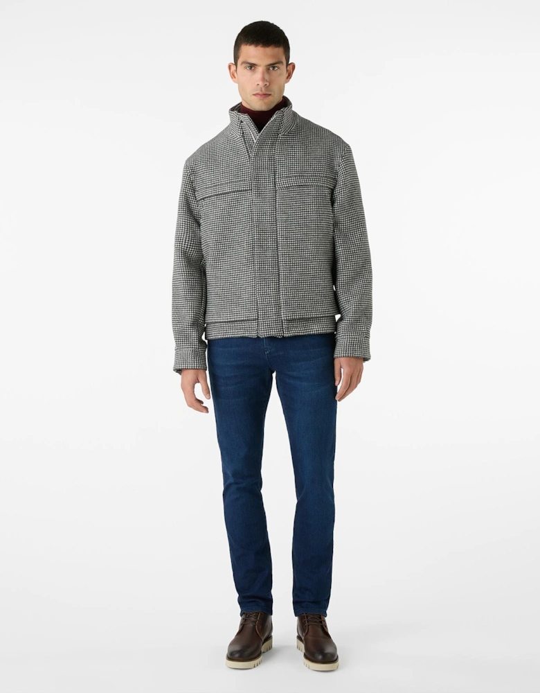 Oliver Sweeney Wool/Cashmere Blend Funnel-Neck Jacket