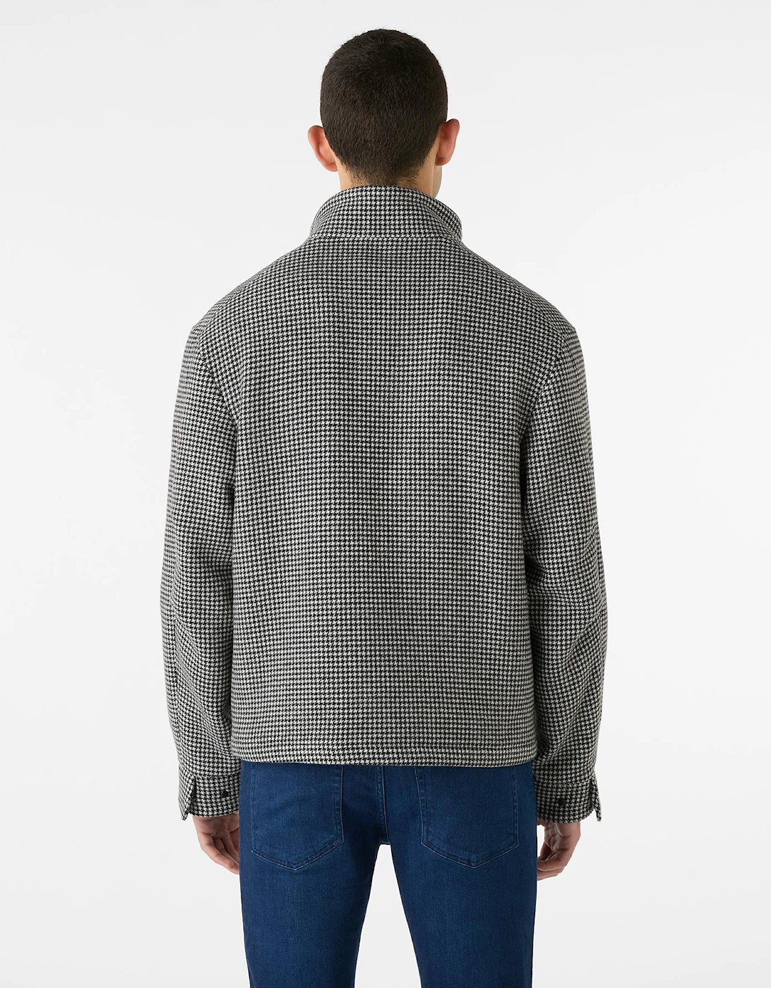 Oliver Sweeney Wool/Cashmere Blend Funnel-Neck Jacket