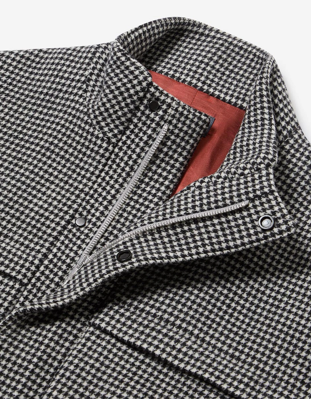 Oliver Sweeney Wool/Cashmere Blend Funnel-Neck Jacket
