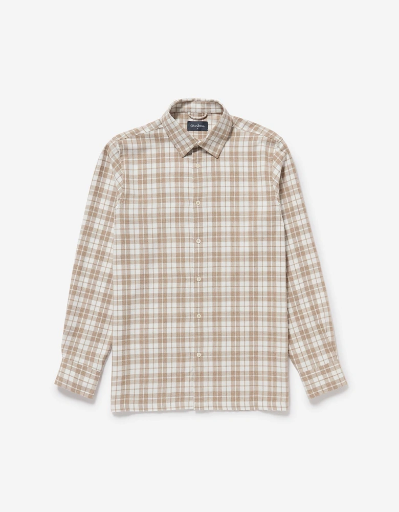 Oliver Sweeney Brushed Cotton Check Shirt