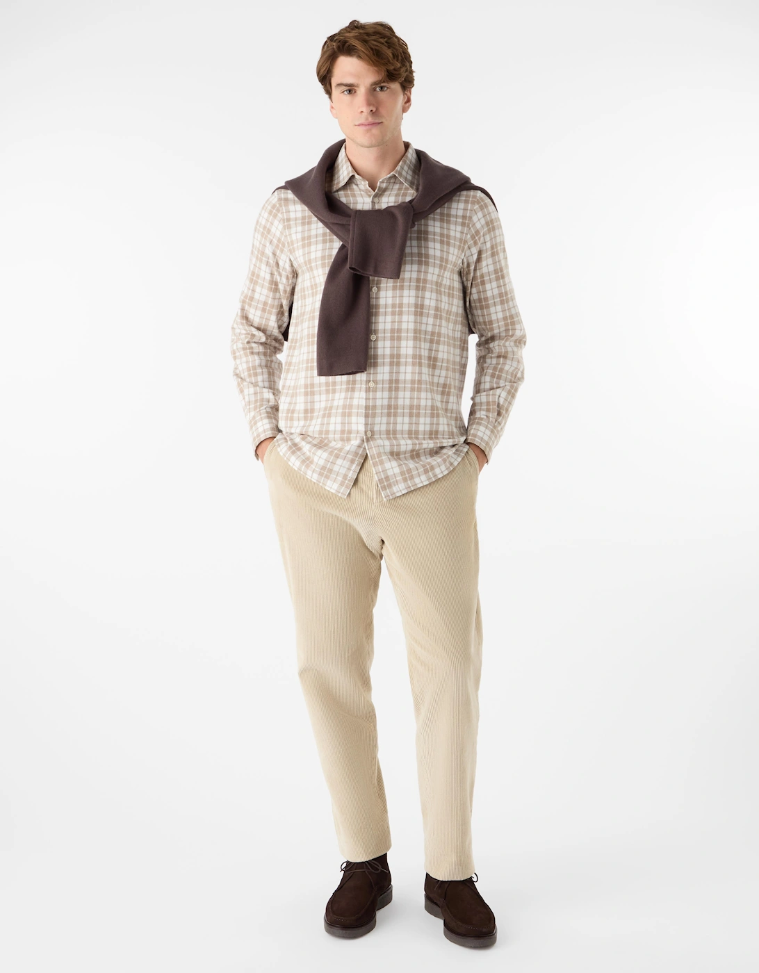 Oliver Sweeney Brushed Cotton Check Shirt