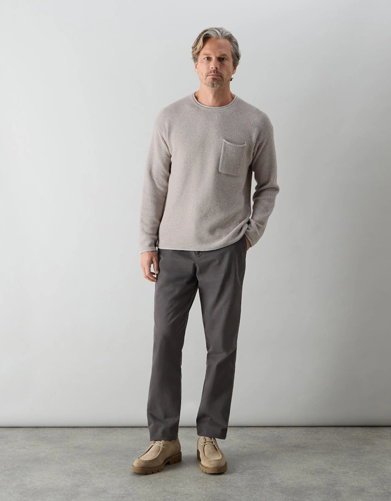 Oliver Sweeney Knitted Cotton Crew Neck Jumper