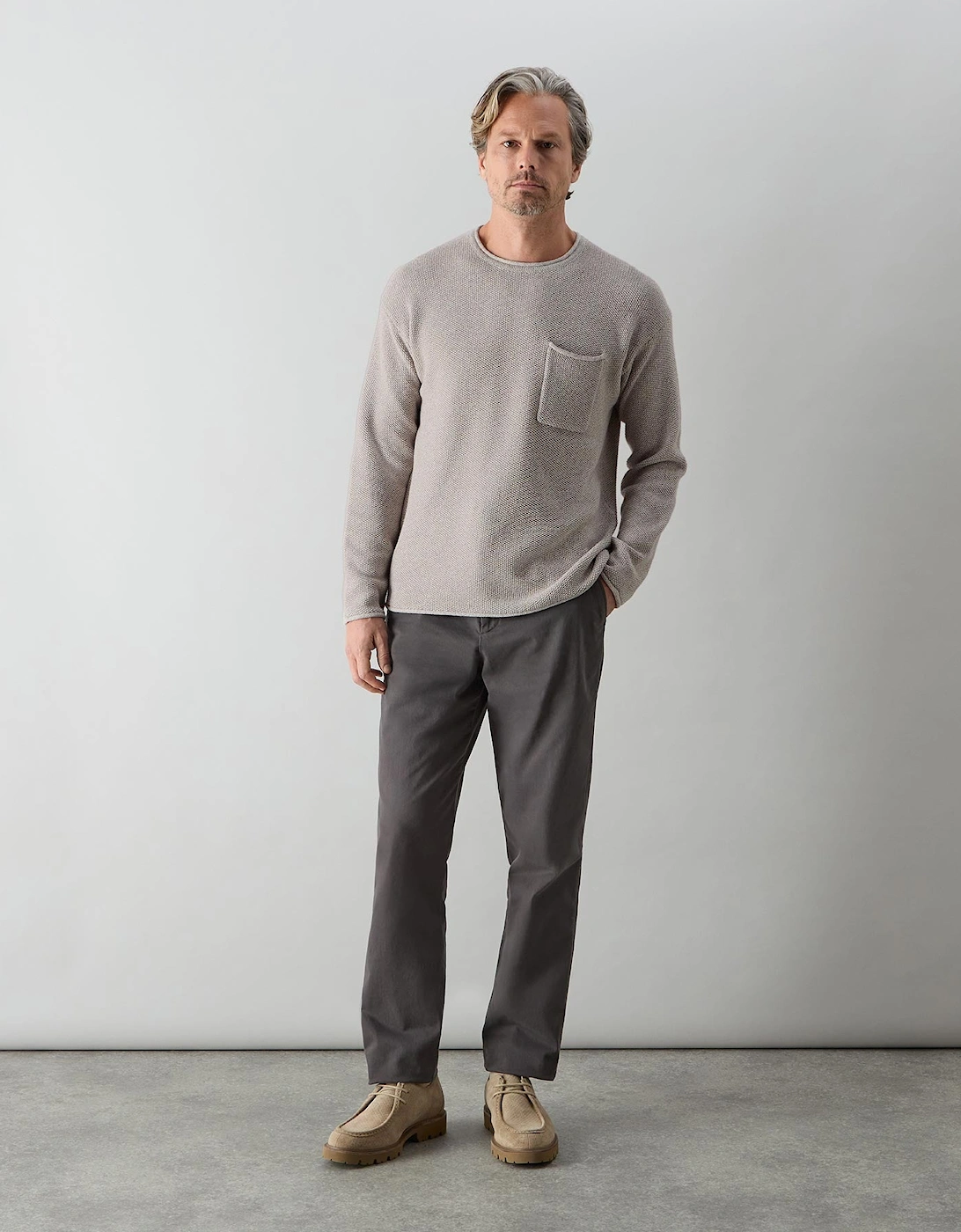 Oliver Sweeney Knitted Cotton Crew Neck Jumper