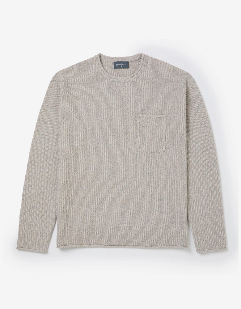 Oliver Sweeney Knitted Cotton Crew Neck Jumper