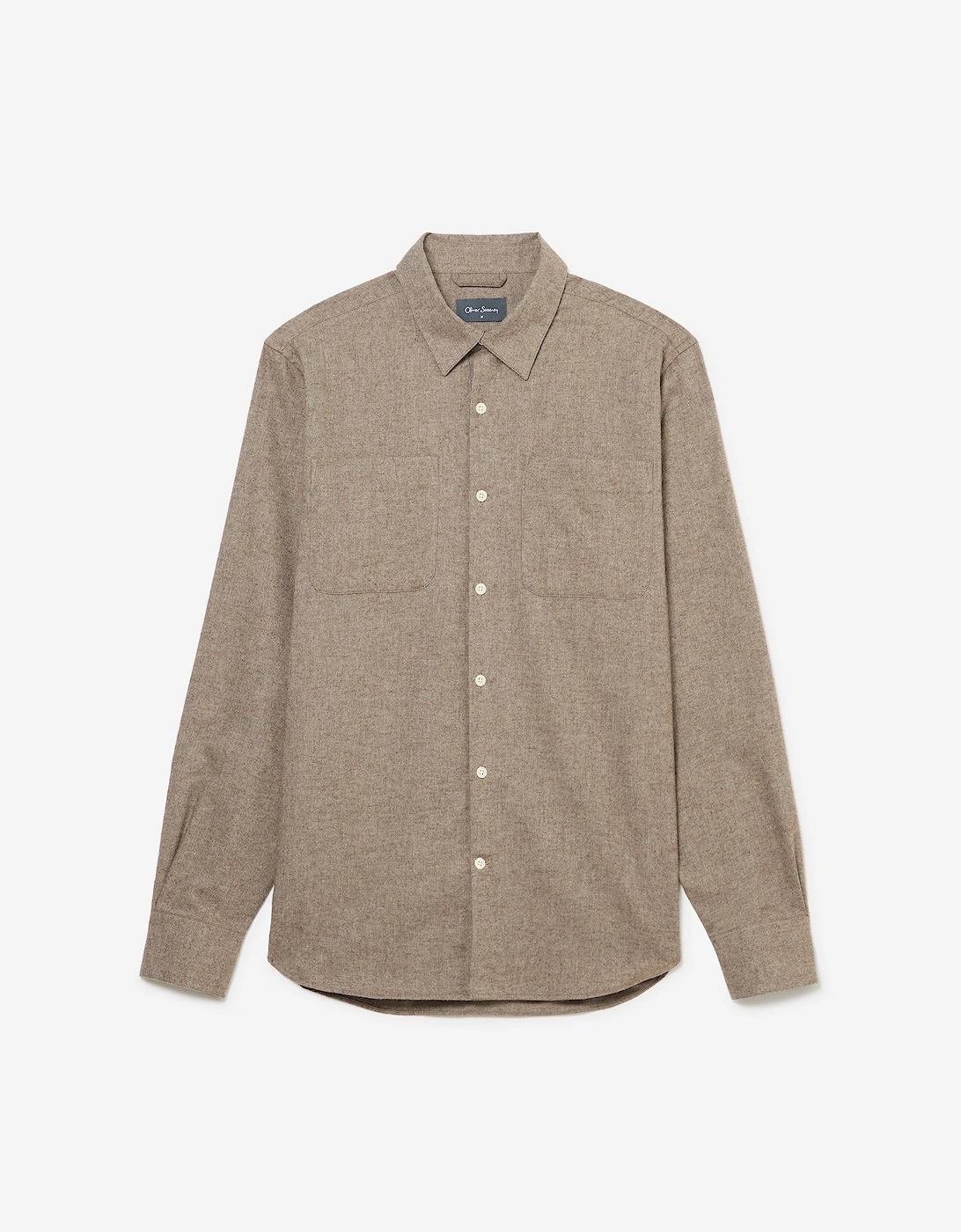 Oliver Sweeney Men's Oliver Sweeney Brushed Cotton Overshirt - Brown
