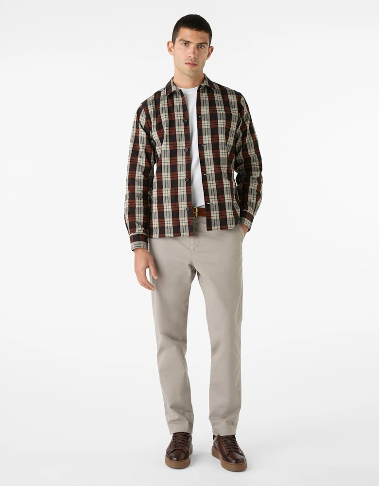 Oliver Sweeney Brushed Cotton Check Overshirt