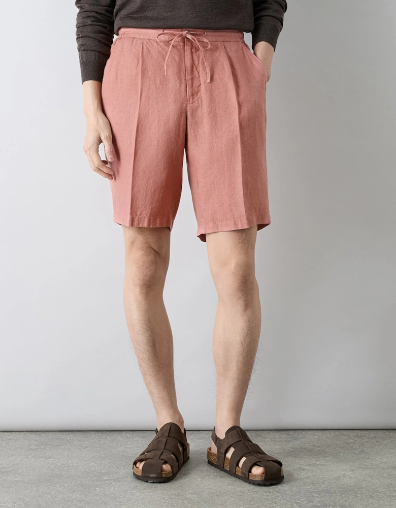 Oliver Sweeney Garment Dyed Linen Drawstring Shorts