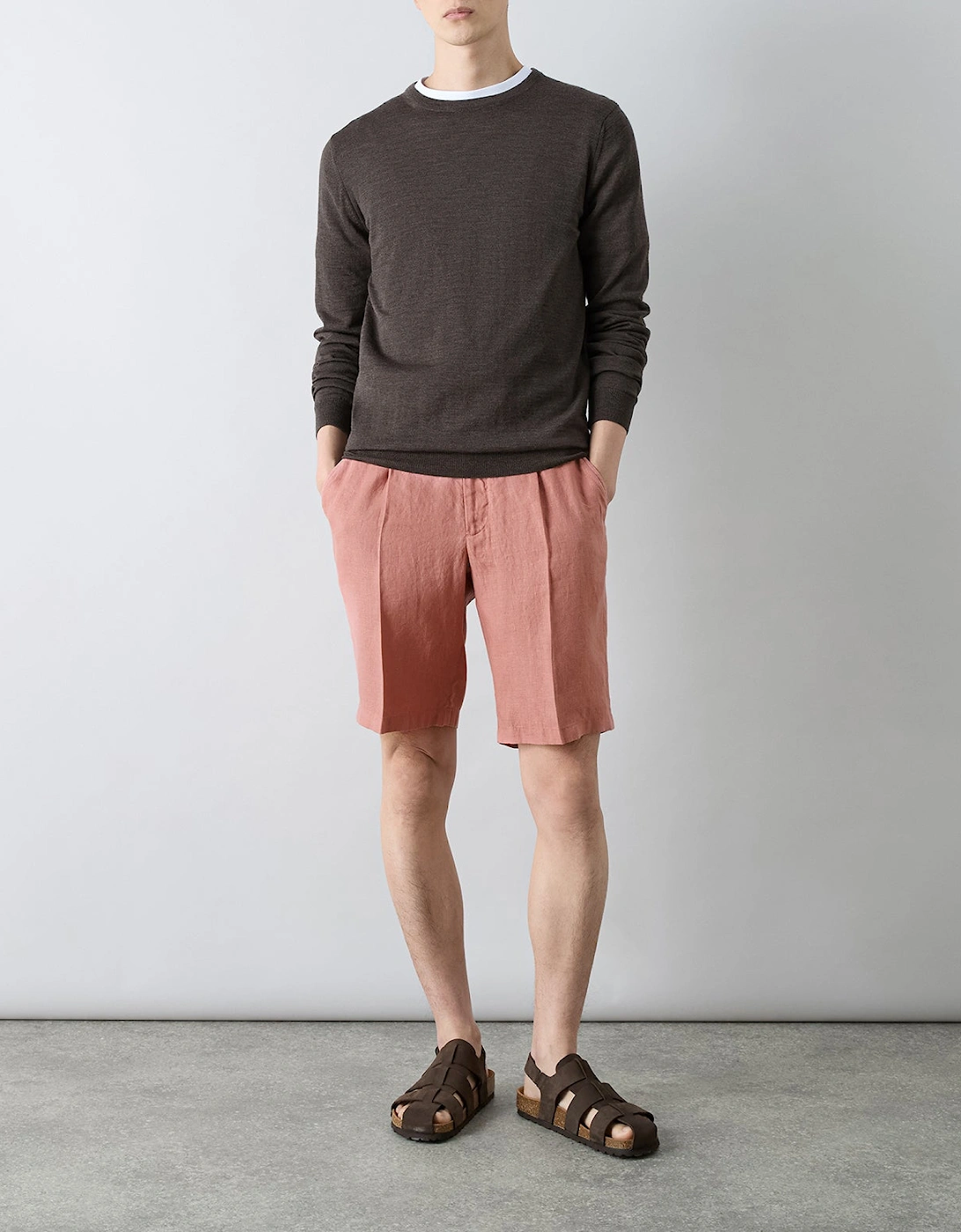 Oliver Sweeney Garment Dyed Linen Drawstring Shorts