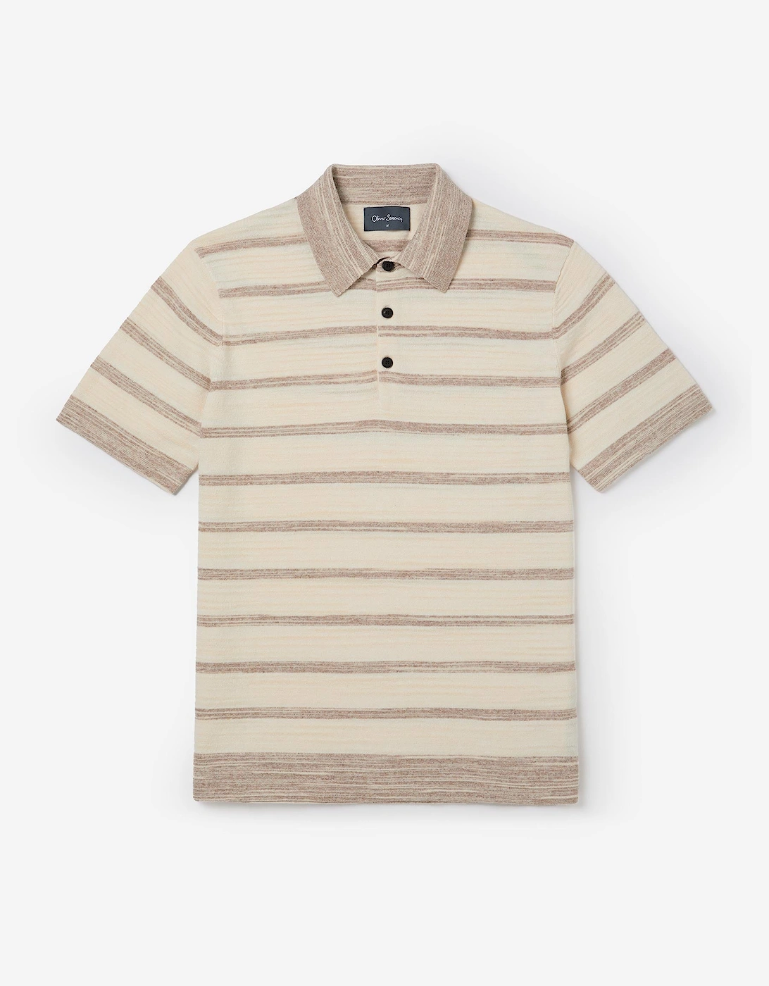 Oliver Sweeney Men's Oliver Sweeney Knitted Polo Shirt - Tan
