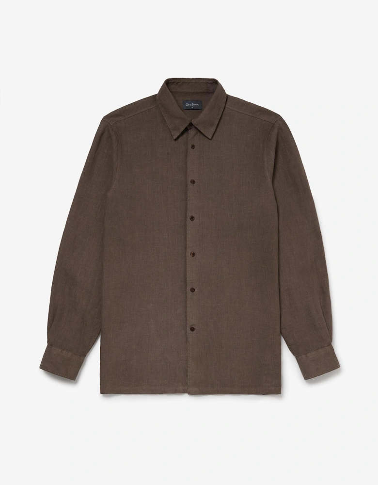 Oliver Sweeney Garment Dyed Linen Shirt