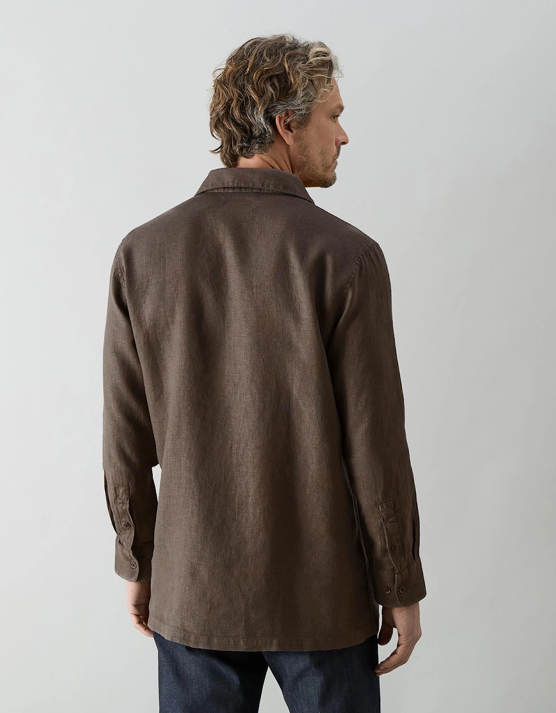 Oliver Sweeney Garment Dyed Linen Shirt