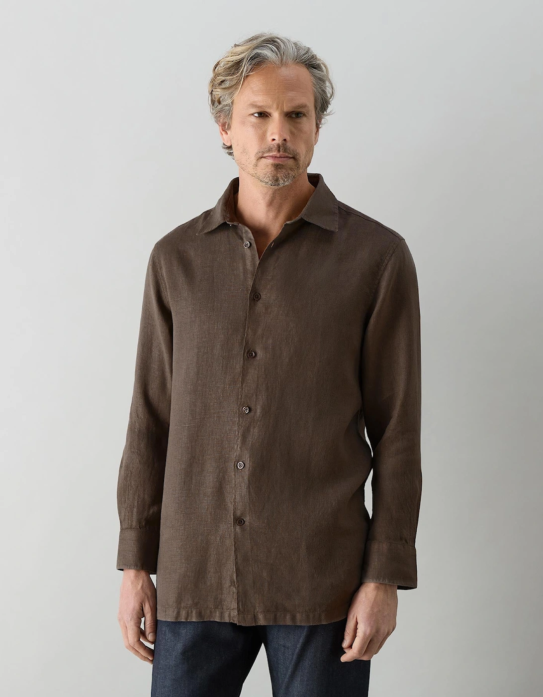 Oliver Sweeney Garment Dyed Linen Shirt