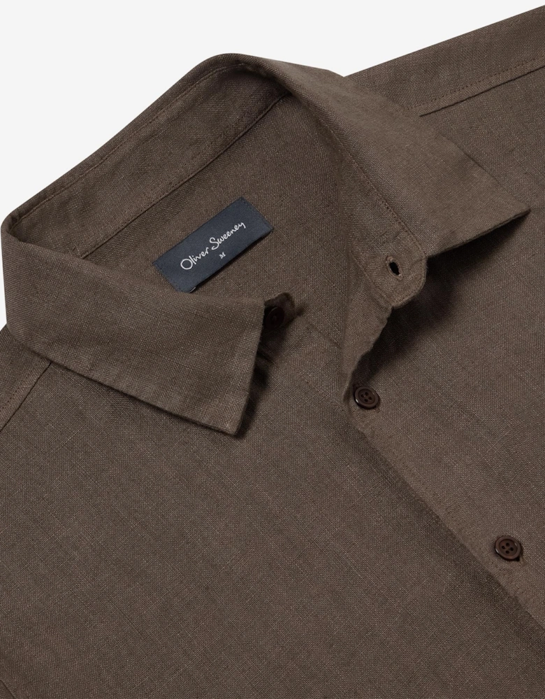 Oliver Sweeney Garment Dyed Linen Shirt