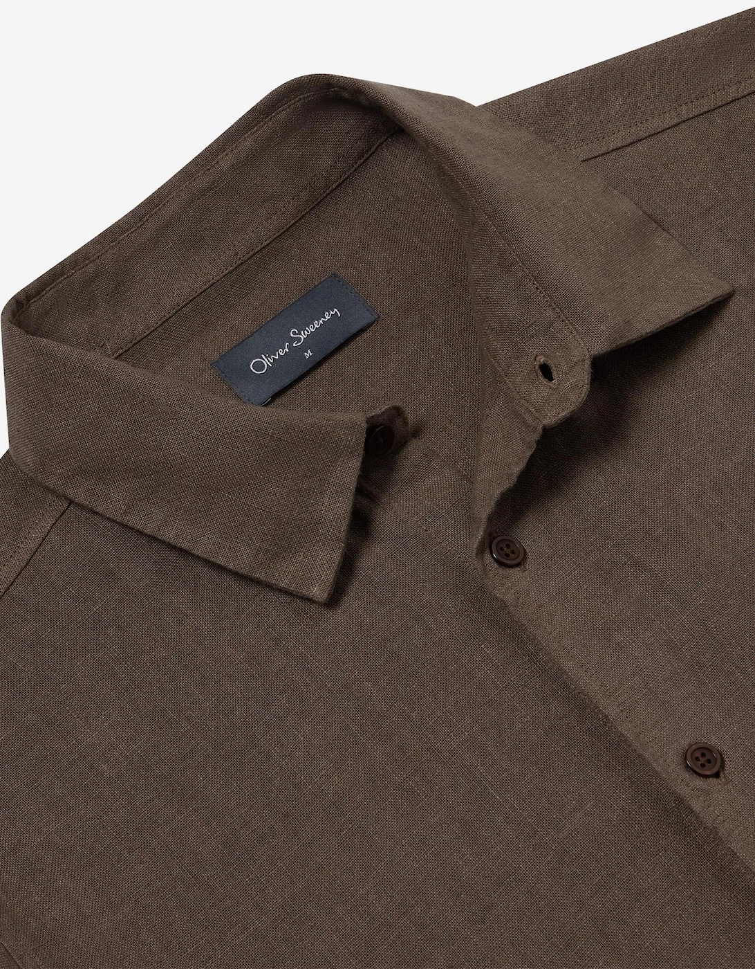 Oliver Sweeney Garment Dyed Linen Shirt