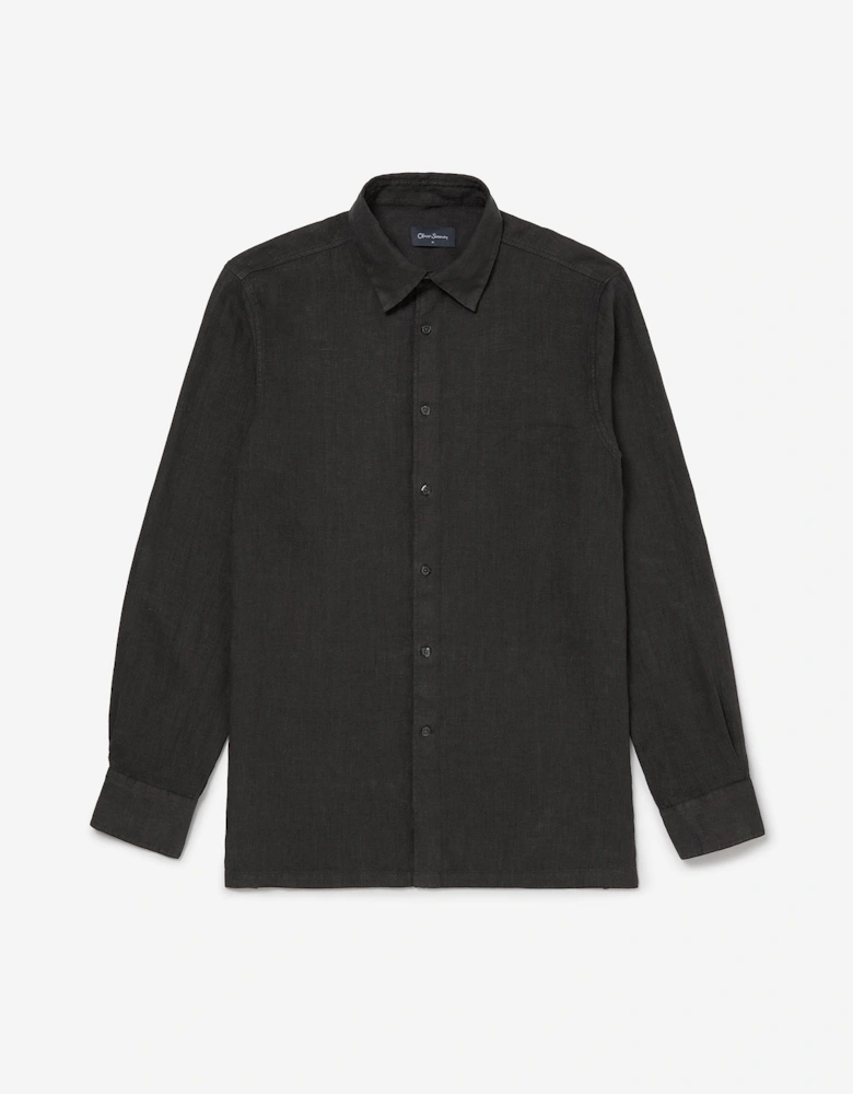 Oliver Sweeney Garment Dyed Linen Shirt