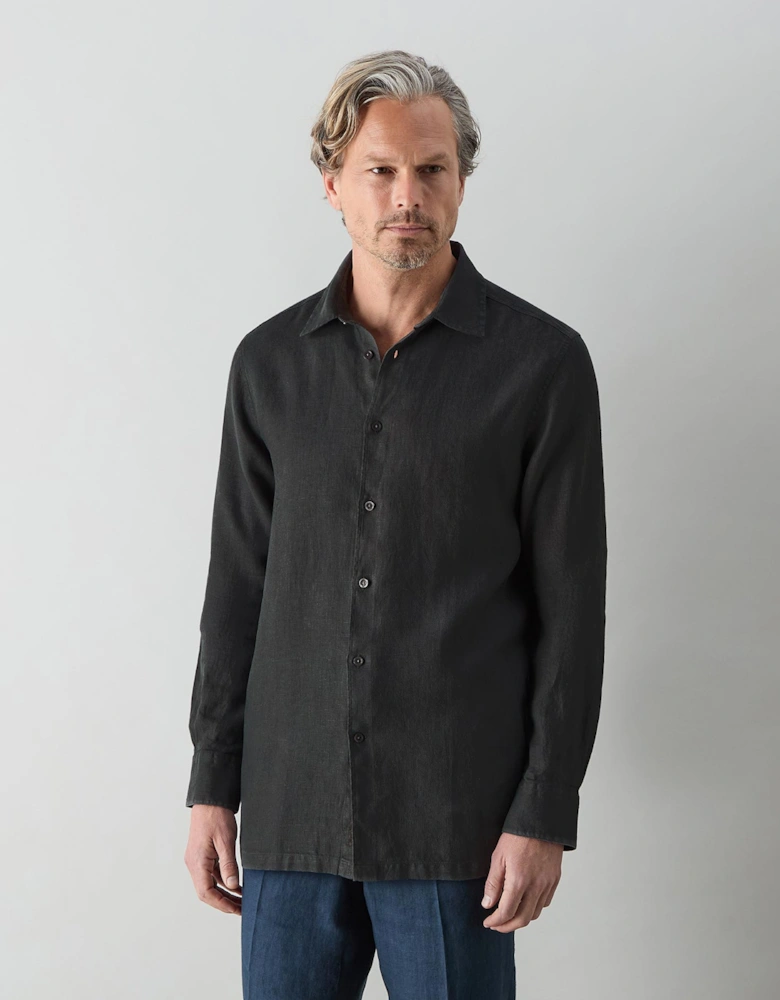 Oliver Sweeney Garment Dyed Linen Shirt