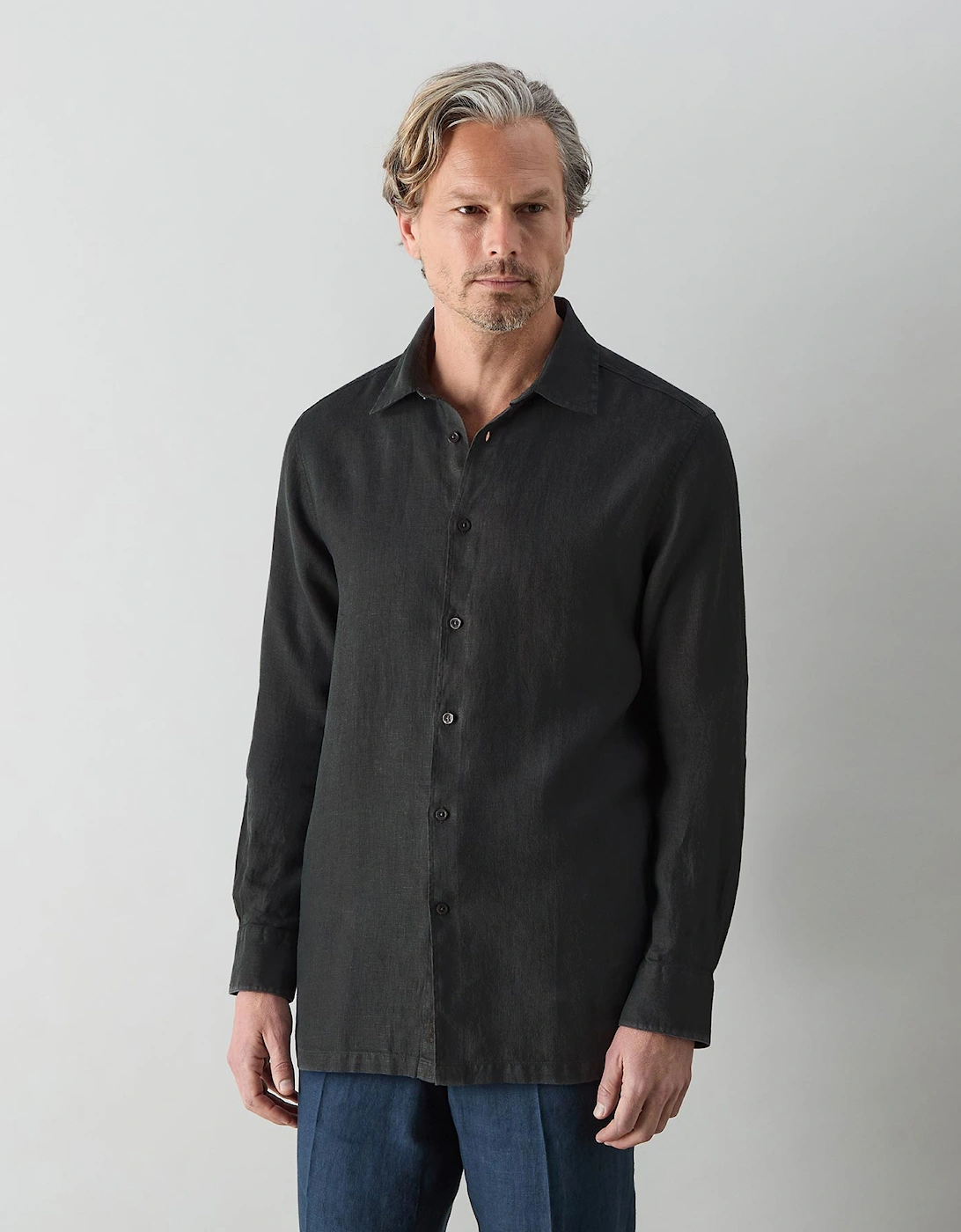 Oliver Sweeney Garment Dyed Linen Shirt