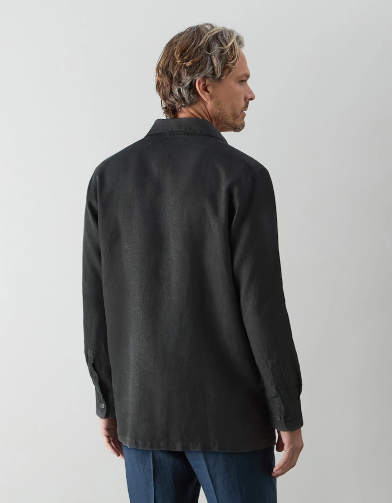 Oliver Sweeney Garment Dyed Linen Shirt