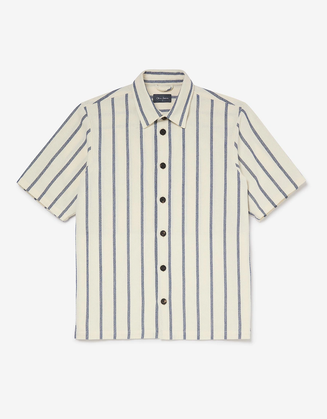 Oliver Sweeney Men's Oliver Sweeney Cotton Short-Sleeved Overshirt - White