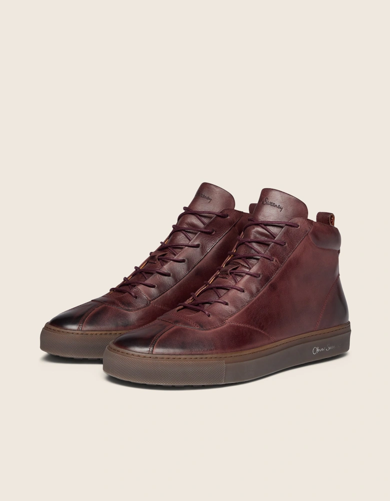 Oliver Sweeney Hand-Finished Calf Leather Retro Trainers