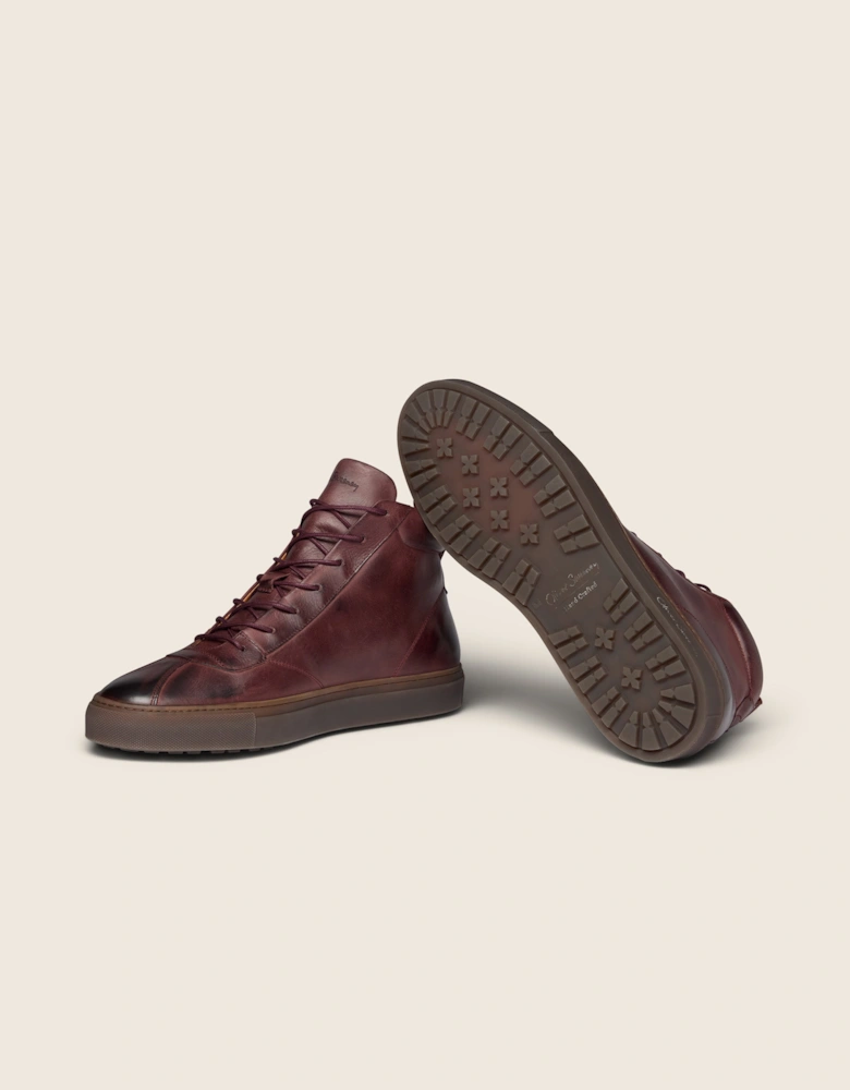 Oliver Sweeney Hand-Finished Calf Leather Retro Trainers
