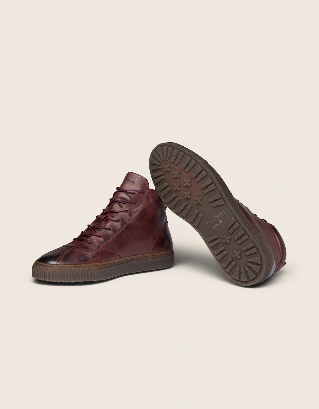 Oliver Sweeney Hand-Finished Calf Leather Retro Trainers