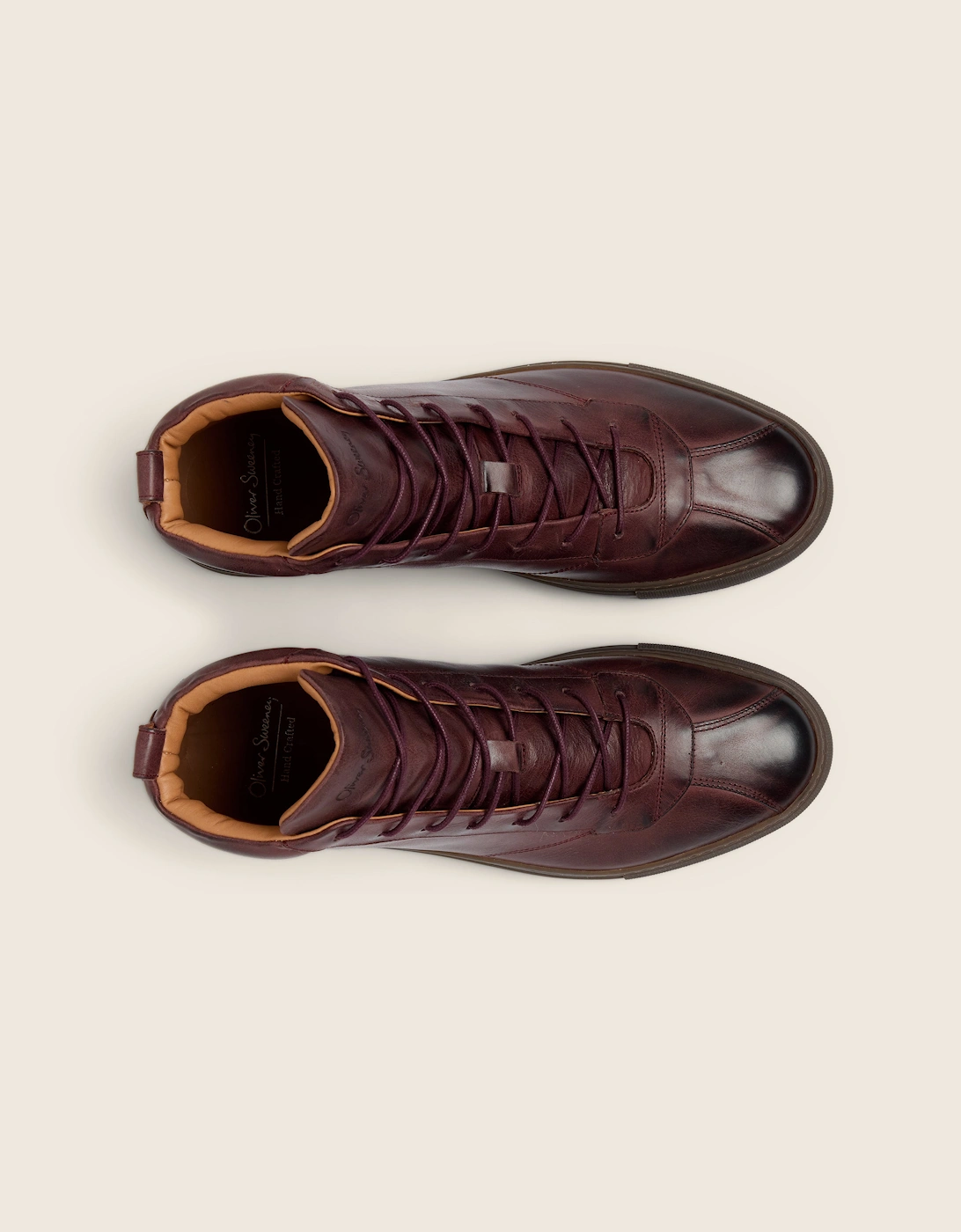 Oliver Sweeney Hand-Finished Calf Leather Retro Trainers