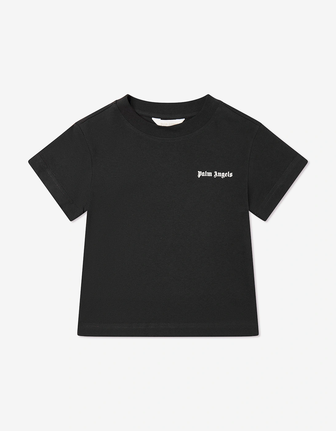 Palm Angels Boys Black  Track Band Classic Logo T-Shirt  - Size 12 Years Kids