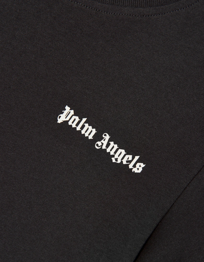 Palm Angels Boys Track Band Classic Logo T-Shirt in Black