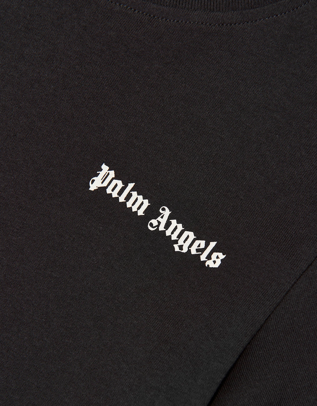 Palm Angels Boys Track Band Classic Logo T-Shirt in Black
