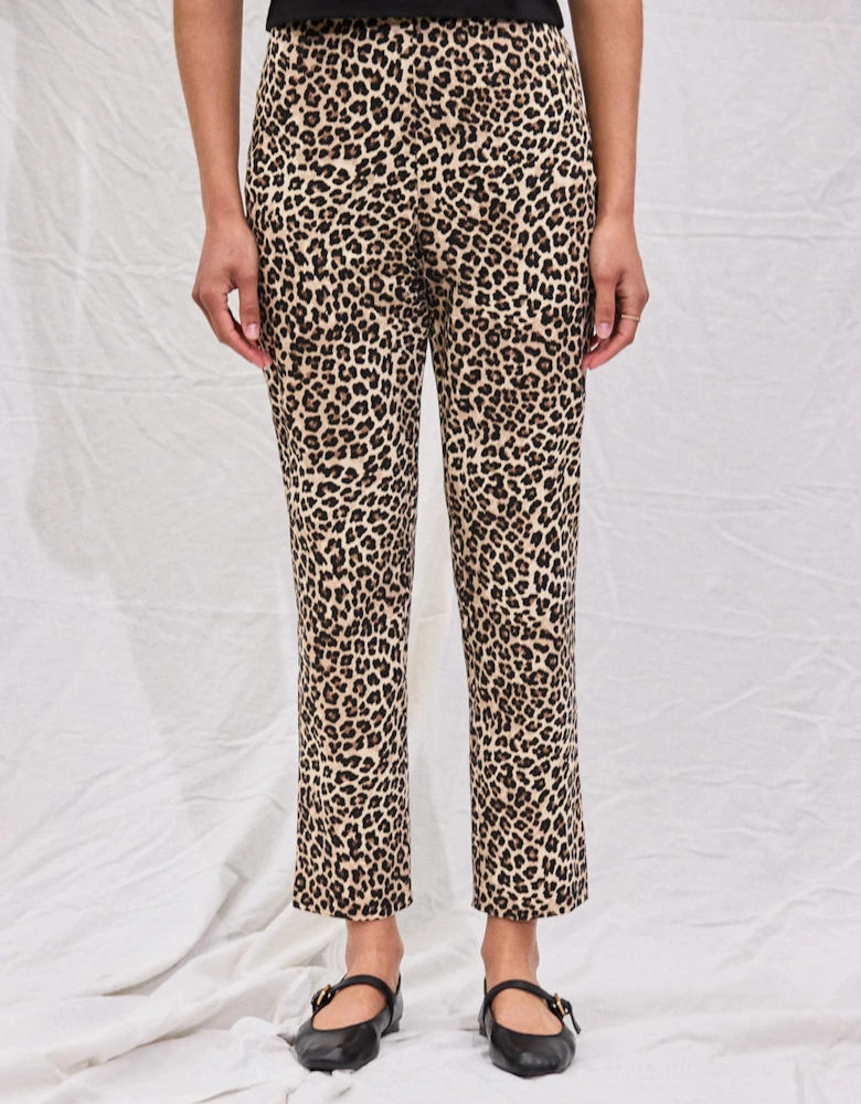 Leopard-Print 7/8 Capri