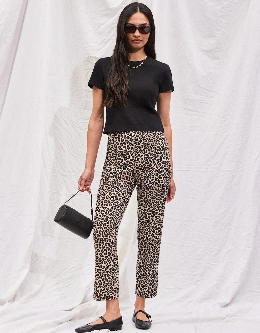 Leopard-Print 7/8 Capri