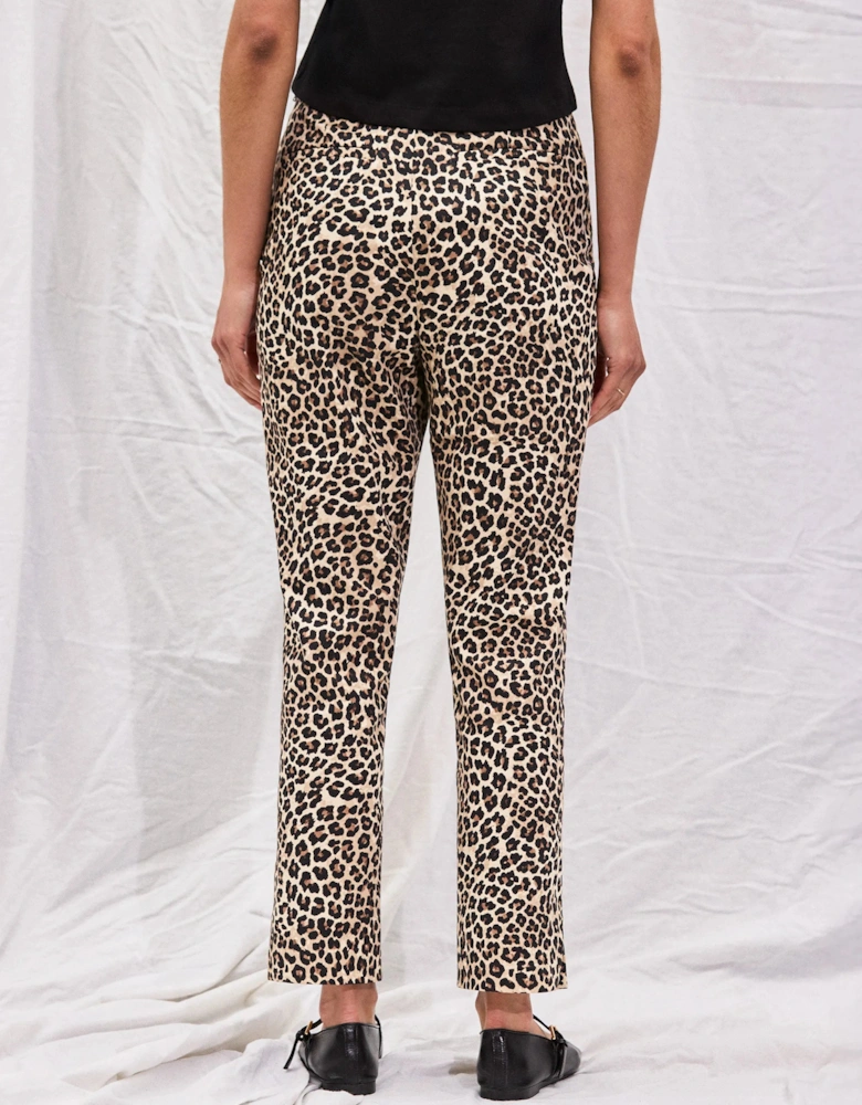 Leopard-Print 7/8 Capri